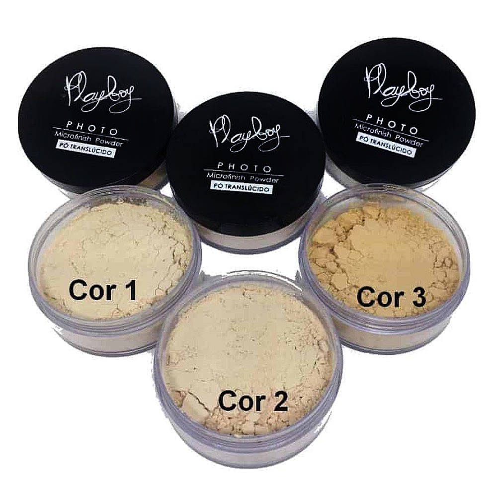 Pó Facial Translúcido Microfinish Powder Playboy PB1033