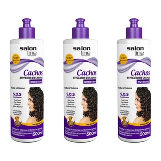 Salon Line Sos Cachos Ativador De Cachos Radiance Brilho Absoluto 300ml Kit C 03 Shopee Brasil