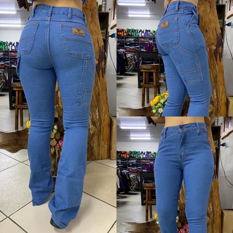CALÇA FLARE FEMININA TEX TEAM CARPINTEIRA - MÉDIA