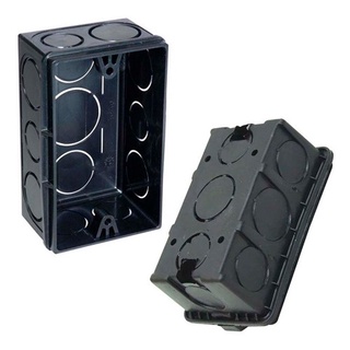 Caixa De Luz Embutir Parede 4x2 Preto - Kit C/ 20 Unidades em Oferta na Shopee