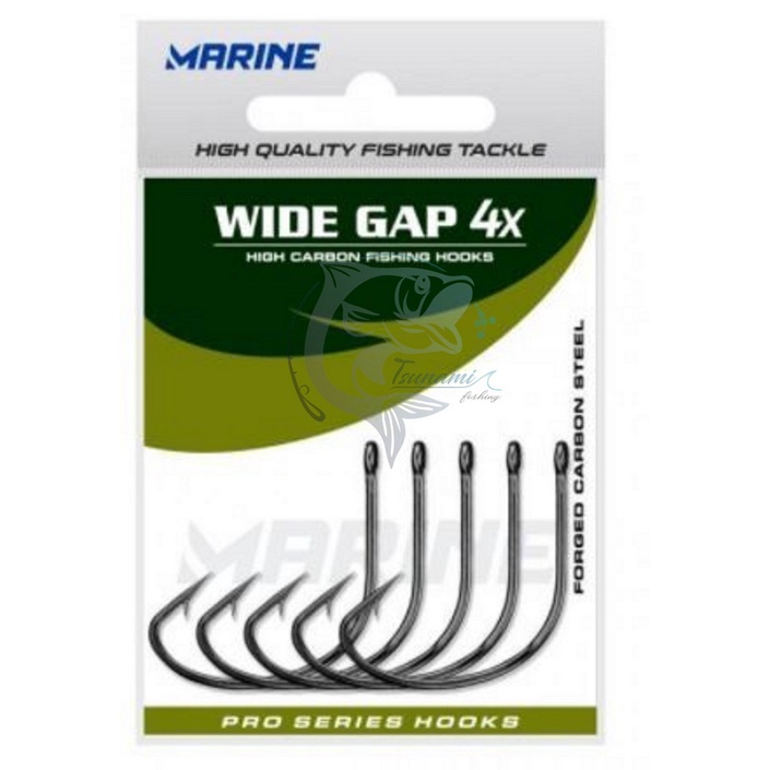 Anzol Marine Wide Gap 4x - Tamanho 2/0 - 40 UNIDADES