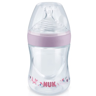 Mamadeira Com Controle Temperatura Smart Flow 150ml Rosa NUK