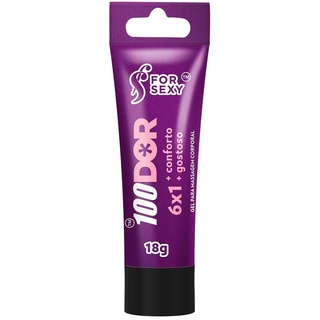 Sexo Anal 100DOR Gel Lubrificante Anestésico 6x1 FOR SEXY - SEXSHOP