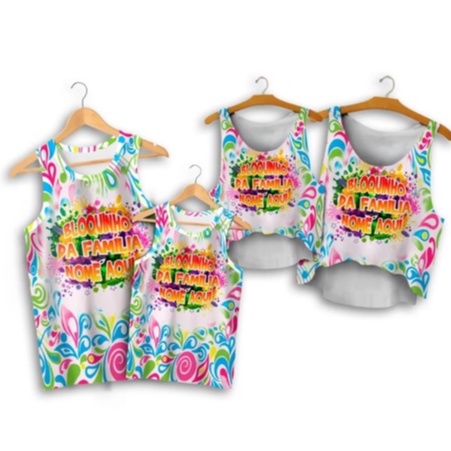 KIT CONJUNTO FAMÍLIA ABADÁS DE CARNAVAL PERSONALIZADO ESTAMPADO 3 | Shopee Brasil