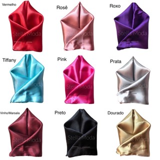 Lenço de bolso / Lenço para terno em Oferta na Shopee
