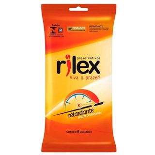 Preservativo Rilex Retardante com 6 UNIDADES - SEX SHOP