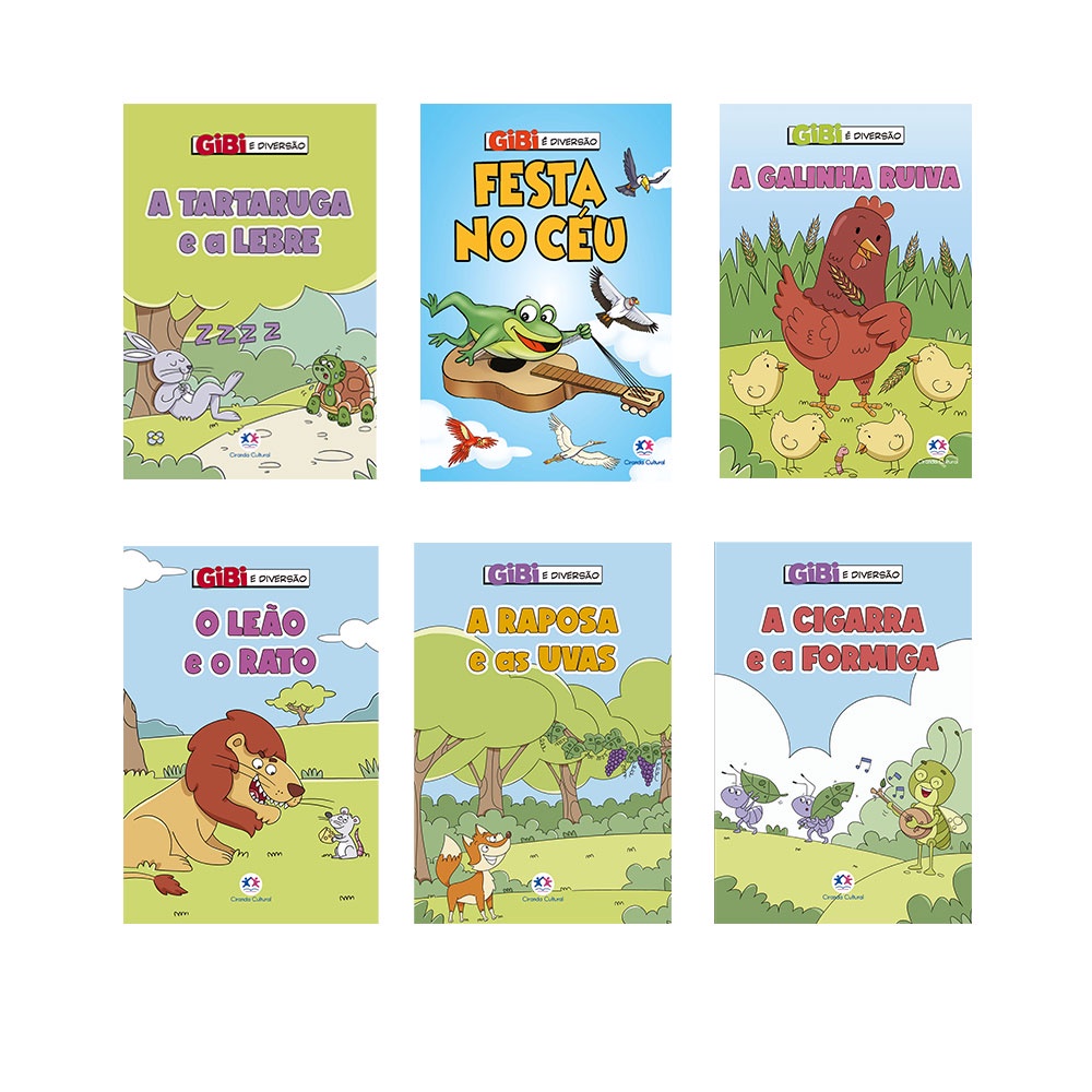 Kit Gibi é Diversão - Fábulas em Oferta na Shopee