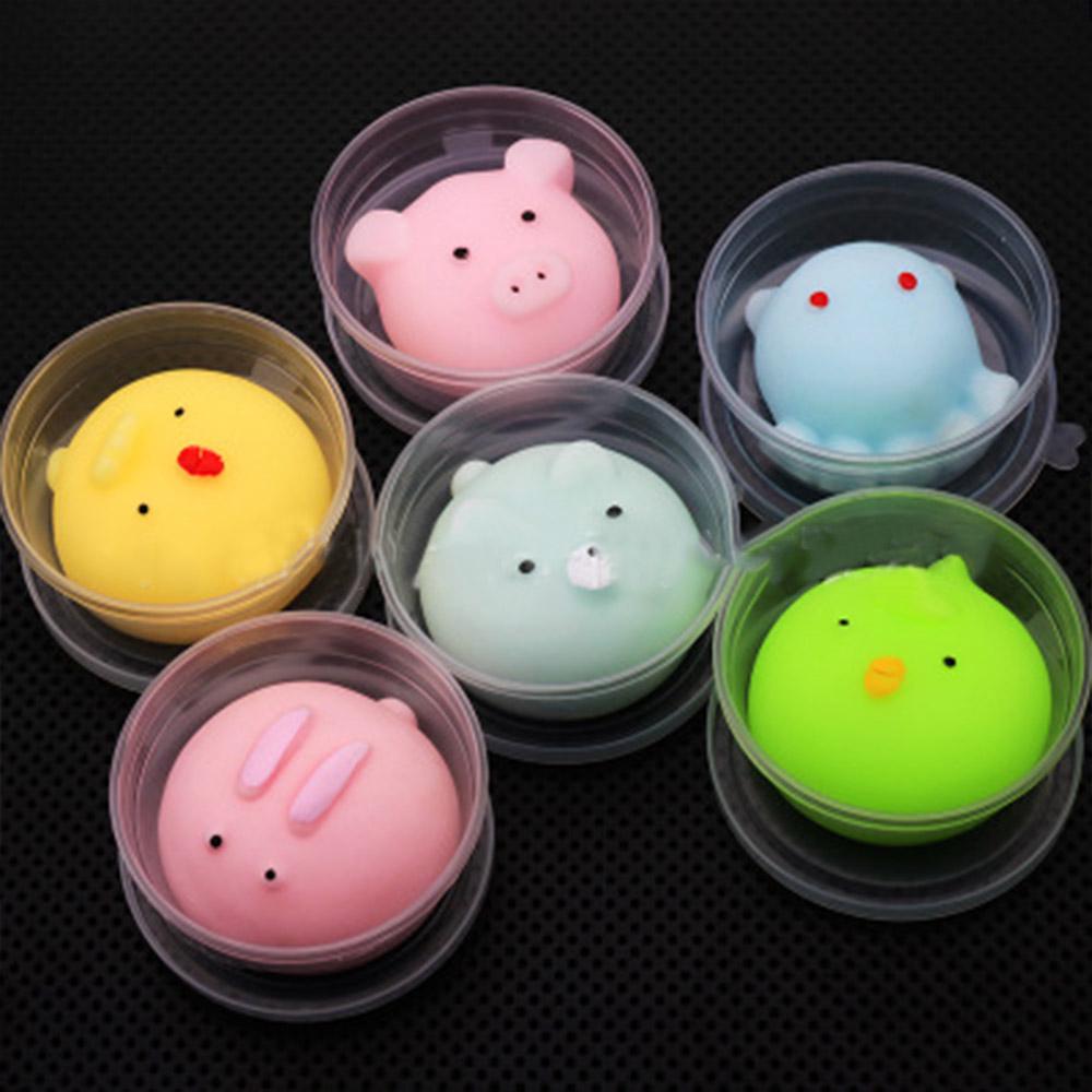  Squishy  Cute Mini  Animal Soft Silicone Toys Fidget Hand 