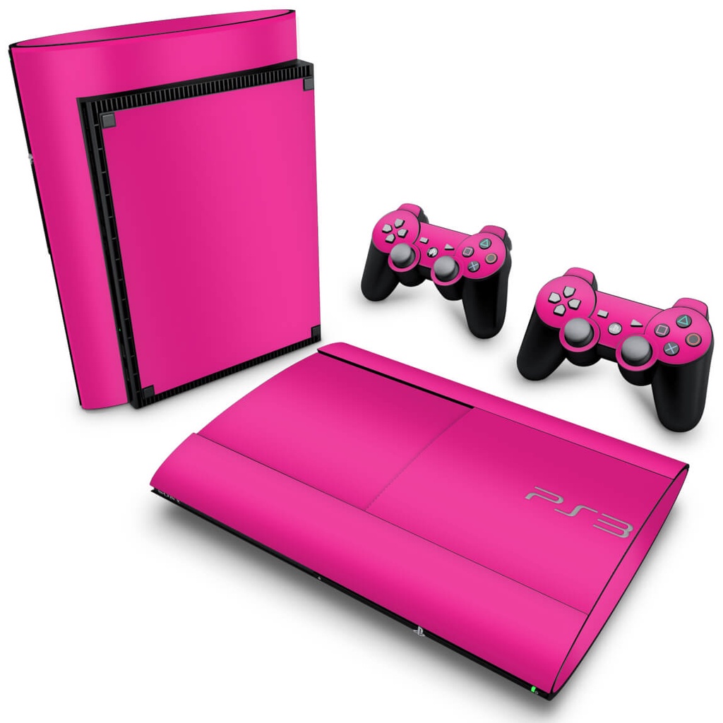 Skin PS3 Super Slim Adesivo - Rosa Pink