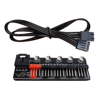 Hub Multi Fans Para 5 Cooler 3 e 4 Pinos Controle Pwm