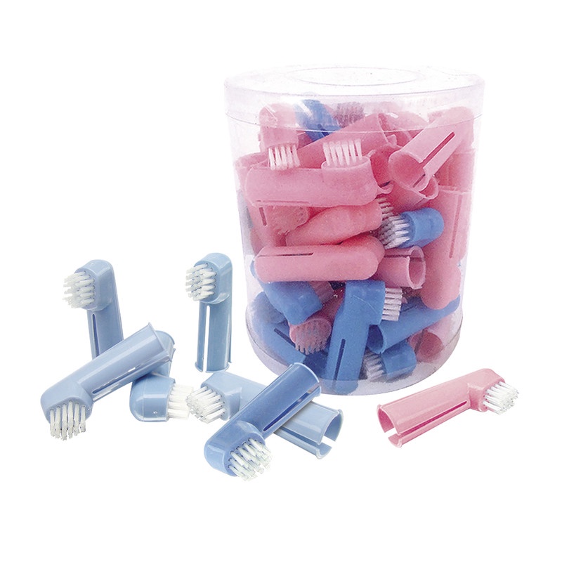 1 Escova De Dente Dedeira Cachorro Pet Para Cães E Gatos Higiene Bucal