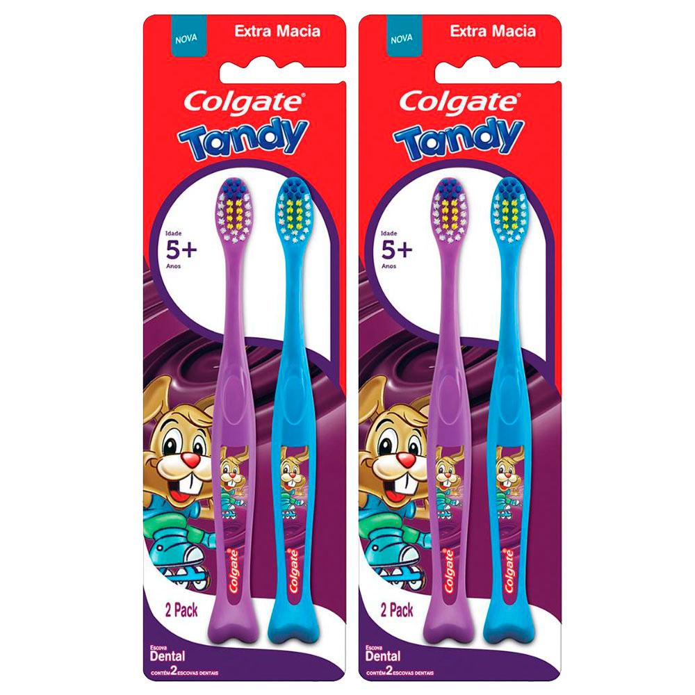 Kit 2 Escova Dental Colgate Tandy 2 Unidades - Health