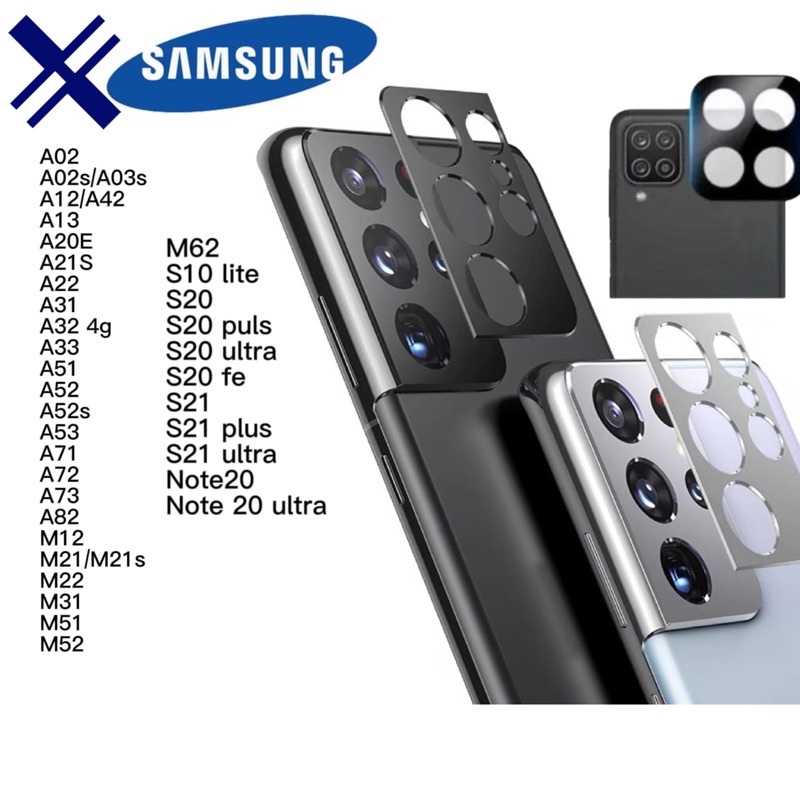 Película Camera 3D Lente Samsung/A71/A02/A02s/Note20,Note 20 UltraS20,S20 FE,S20 Plus,S20 Ultra,S21,S21 Plus,S21 Ultra