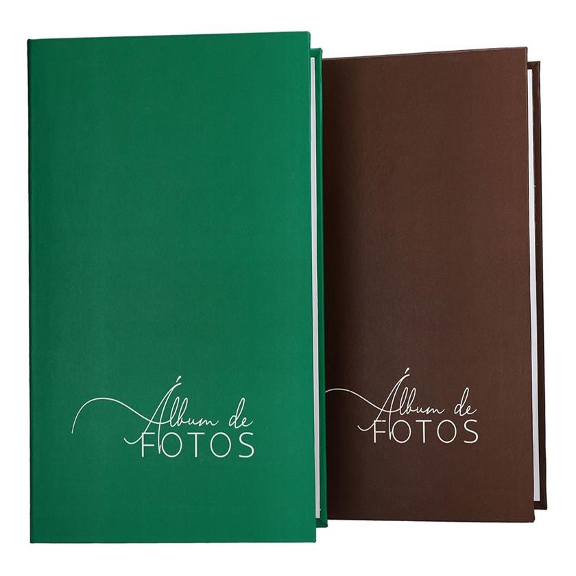 mensual danés Corchete Album De Fotos Para 500 Fotos 10x15 Verde Marrom Azul Preto | Shopee Brasil