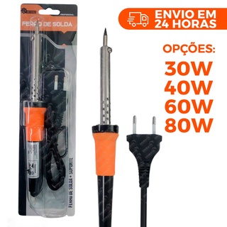 Ferro de Solda 30w 40w 60w 80w 110v 220v Profissional INMETRO em Oferta na Shopee