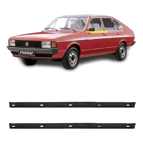 Kit Borracha Vidro Pestana Externa Passat Todos 1973 A 1988