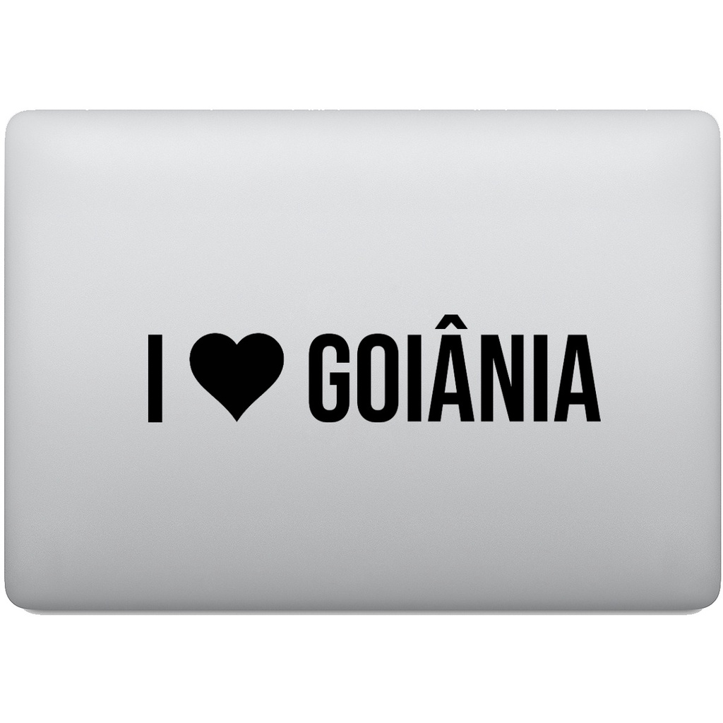 Adesivo de Notebook Eu Amo Goiânia - I Love Goiânia