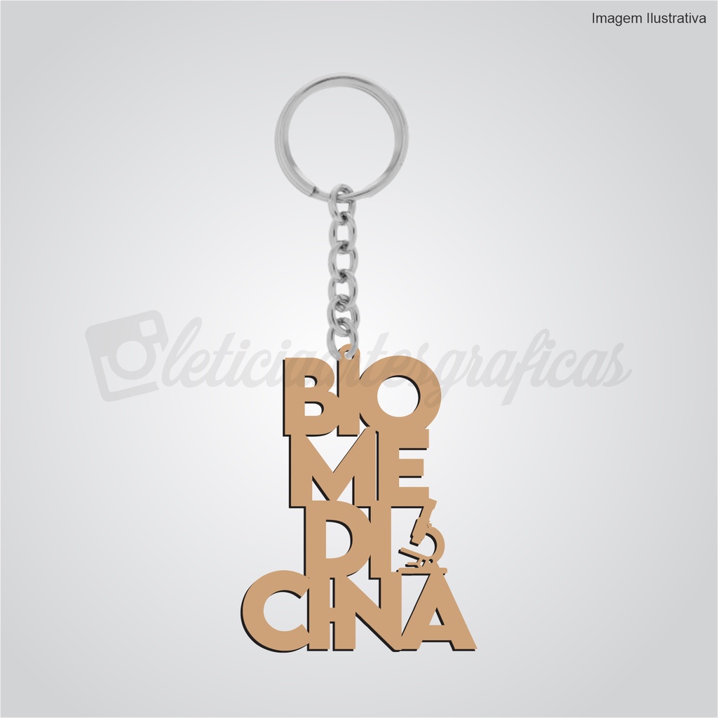 Chaveiro Profissão Biomedicina kit