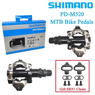 Shimano Pd-M520 Partes Auto-Travantes Para Pedal De Bicicleta Mtb Componentes Para Bicicleta / Corrida / Mountain Bike