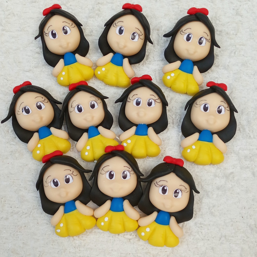 Apliques de Biscuit da Branca de Neve -apliques da Branca de Neve Lembrancinha da Branca de Neve — R$ 55,00 em Shopee