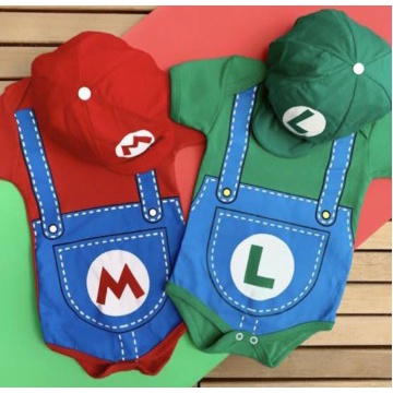 Kit Body Bebe Gemeos Mesversário- Tematicos/fantasia em Oferta na Shopee