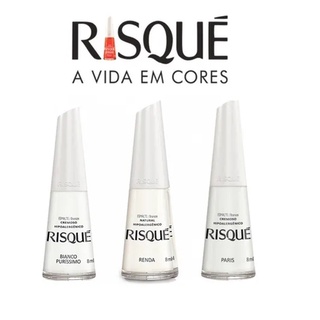Kit Risqué Francesinha Branco Atacado Manicure Pedicure