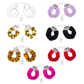 Algema De Metal Em Pelucia Para Fantasias Festa Varias Cores