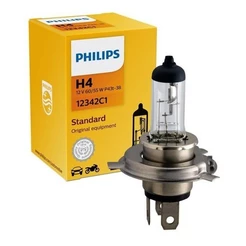 Lâmpada Philips Halógena Standard 55/60w 12v H4 Biodo P43t38