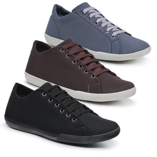 Kit 3 Pares de Sapatênis Casual Eleganci Conforto Lançamento