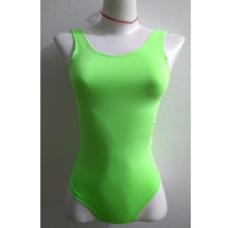 Body Neon Regata em Suplex Decote nas Costas
