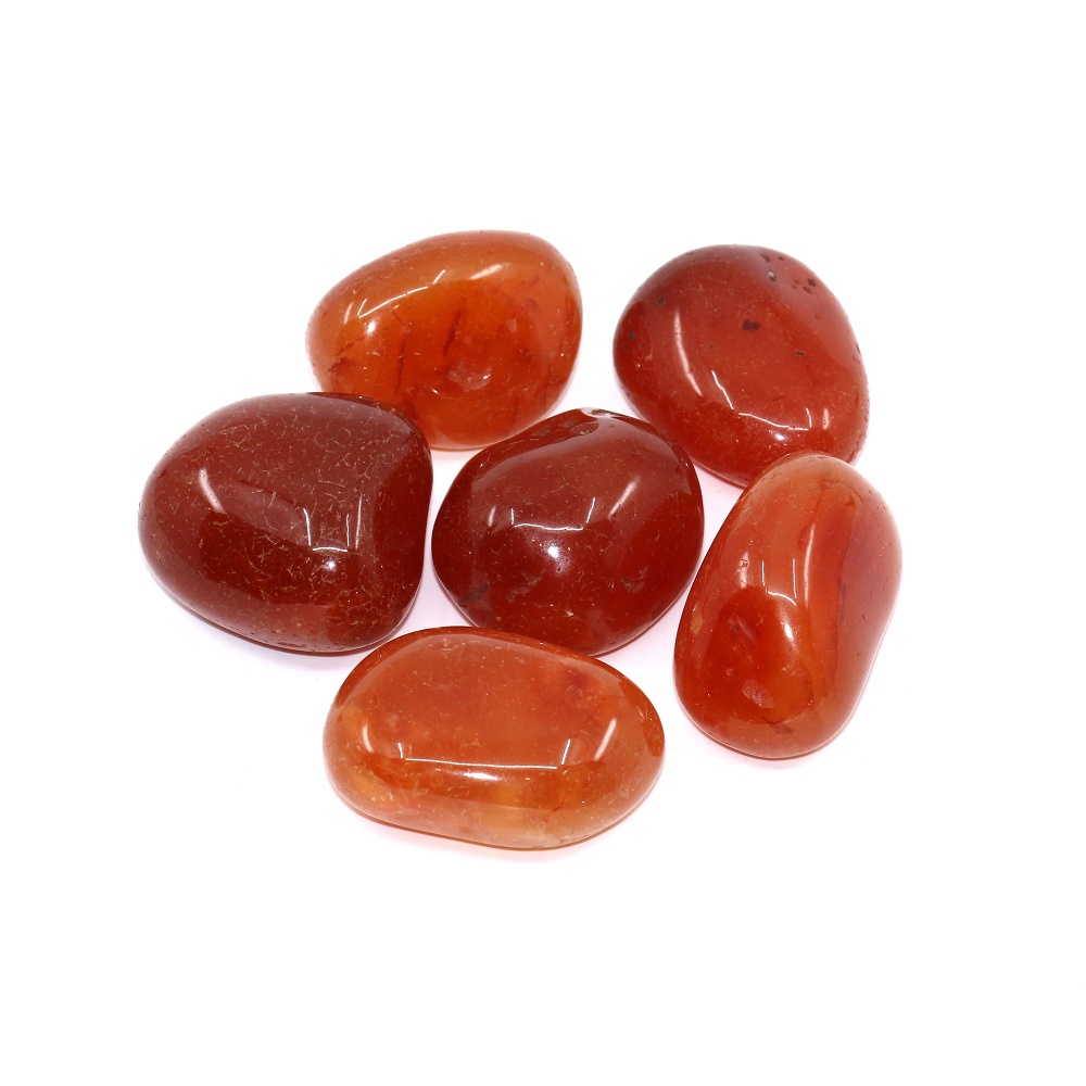 Cornalina Pedra Rolada 2cm Energia Vital Autoestima Chakra Sacral Vitalidade Cristal Natural Envio Rápido