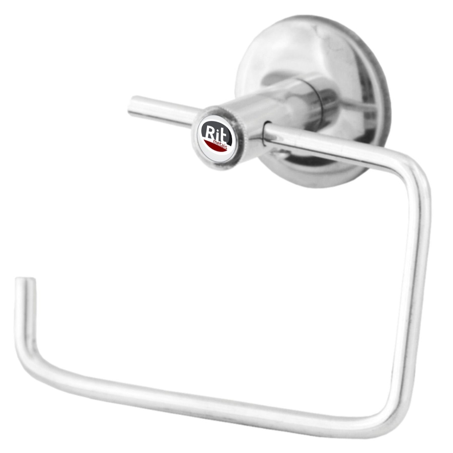 Porta Papel Higiênico Papeleira Parede Banheiro Metal Inox Cromado Lavabo Parede suporte