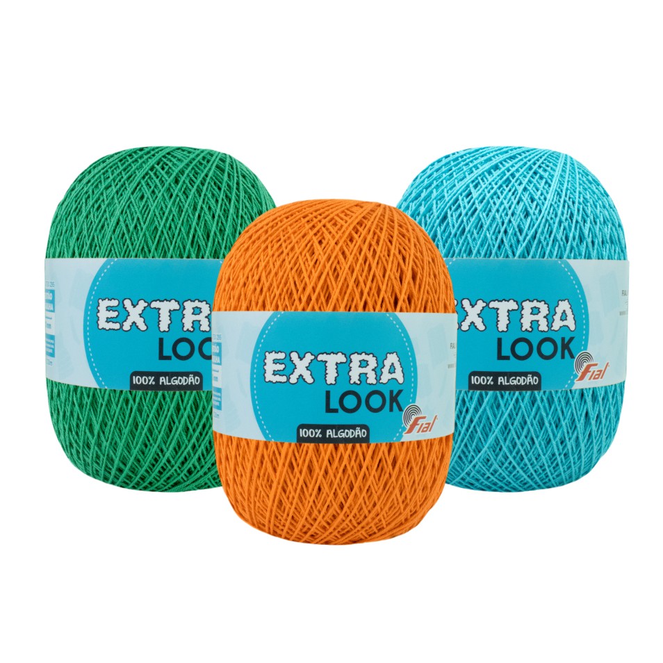 Barbante Extra Look Fial Vestuário - Tex. 295 - Fio 3 - 8/4 - 328 metros - unidade