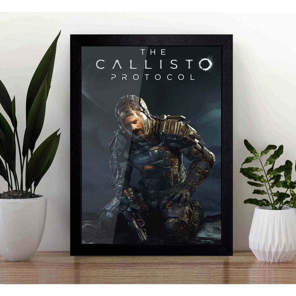 Quadro The Callisto Protocol A3 com Acrílico Na Frente (Tamanho 45.5 X 33 Cm) Poster Gamer com Moldura