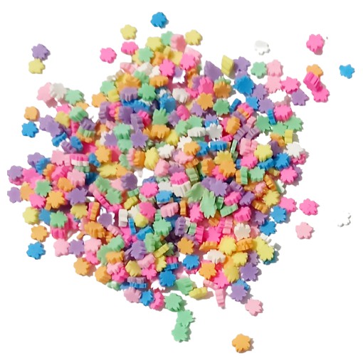 1500 Un Florzinha De Fimo Fatiado Pacote Com 30 Gramas