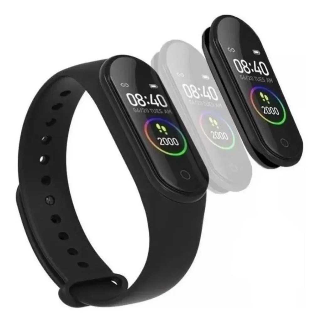 Relógio Pulseira Inteligente Digital Smartband Monitor Cardíaco Fitness Touch Corrida Led