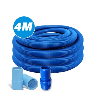 Mangueira Flexível Flutuante Para Limpeza Piscinas 4M Com Ponteiras e Adaptador