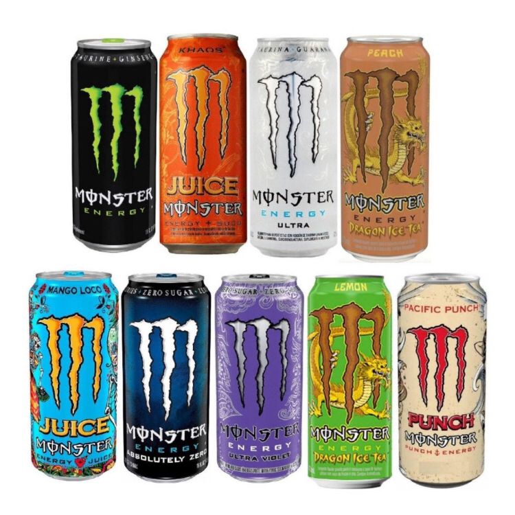 Energético Monster Energy Sabores Lata 473ml