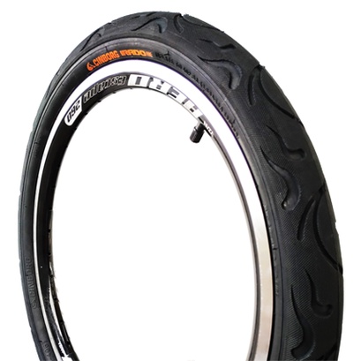 Pneu Cinborg Fire Aro 20 X 2.125 Irado Slick Para Bicicleta