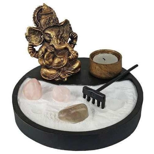 Imagem Enfeite Jardim Zen Castical Porta Vela Resina Varios Modelos