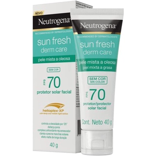 Protetor solar facial Neutrogena Sun Fresh Oily Skin Fps 70 40 g