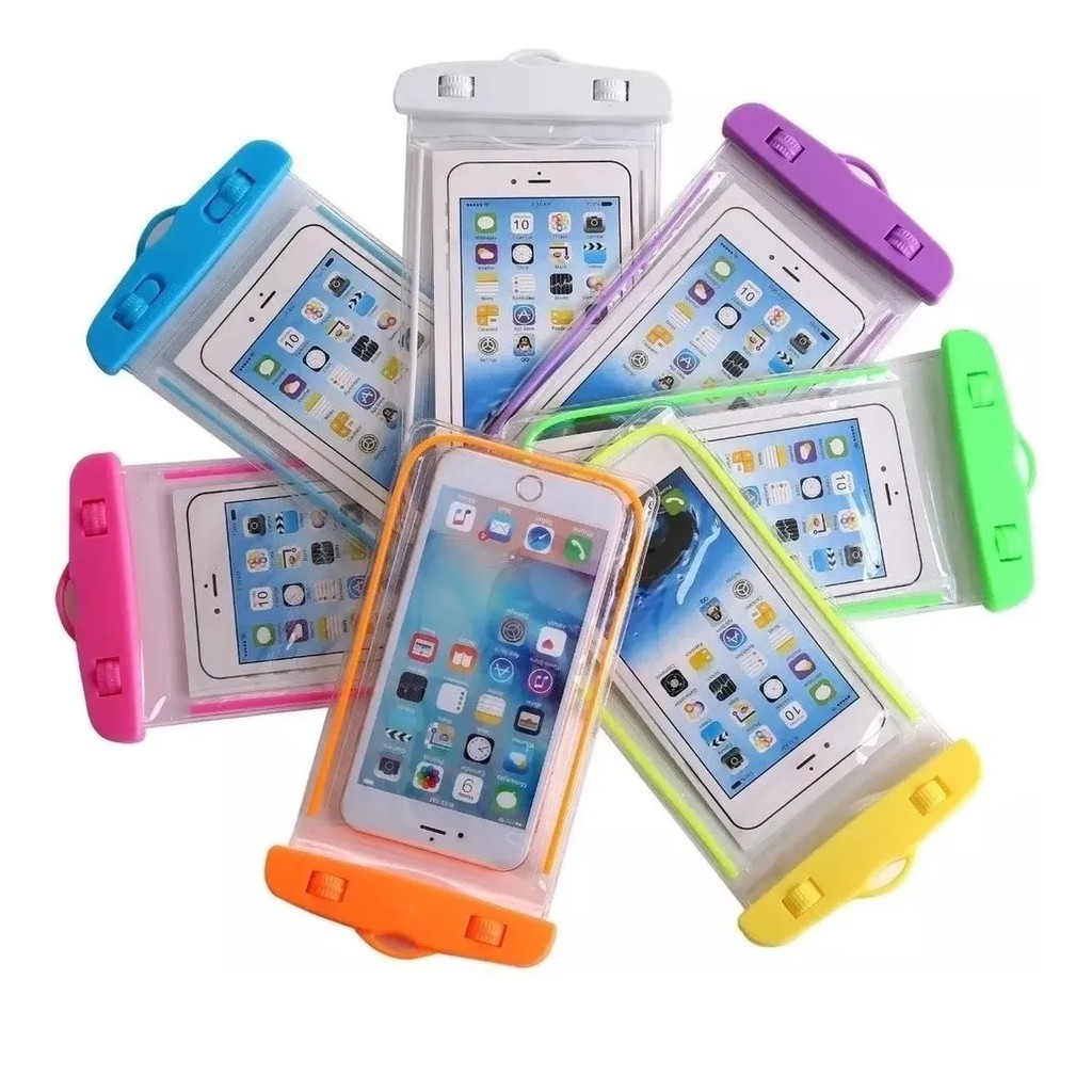 Kit 10 Capinha Aquática Para Celular Prova D'água Universal motorola samsung