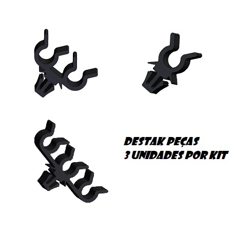 Kit de Travas Presilhas para Suporte do Cabo de Vela  Chevrolet Blazer Cobalt  Ipanema Omega Suprema