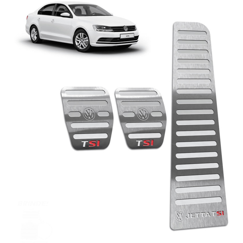Pedaleira Jetta TSI (SI) 11/18 Manual Aço Inox - Não fura o pedal em Oferta na Shopee