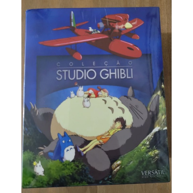 Box Coleção Studio Ghibli Blu ray Edição Limitada com 6 Discos e 12