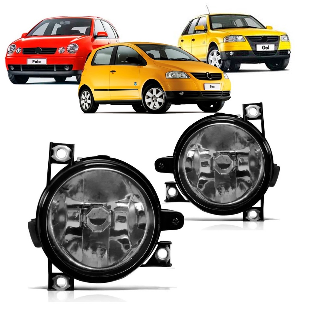 Par Farol Milha Auxiliar Gol Polo Fox G4 2004 2005 2006 2007 2008 em Oferta na Shopee