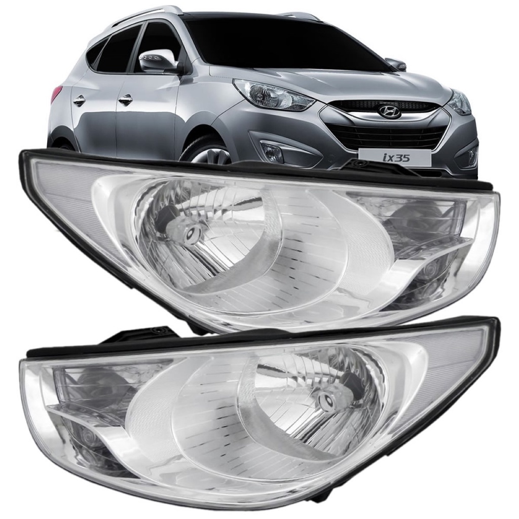 FAROL IX35 2012 2013 CROMADO em Oferta na Shopee