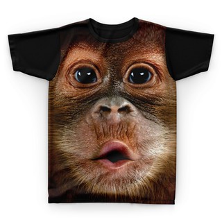 Camiseta Camisa Macaco Animal 3d - Y03