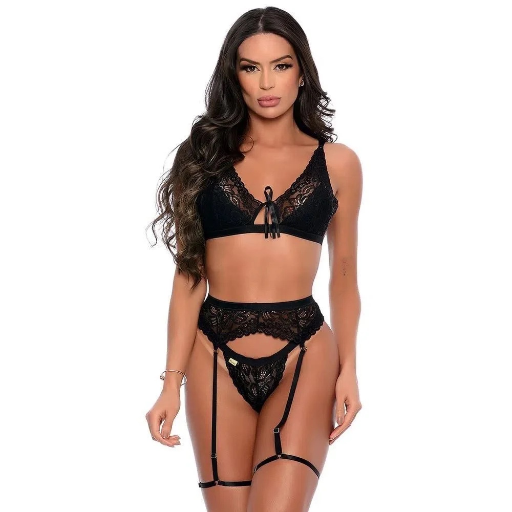 Conjunto Emily Com Liga Strappy Shopee Brasil