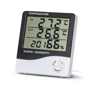 Termo-Higrômetro digital para medição de umidade e temperatura LCD FEPRO-MUT60OS com Sensor Externo